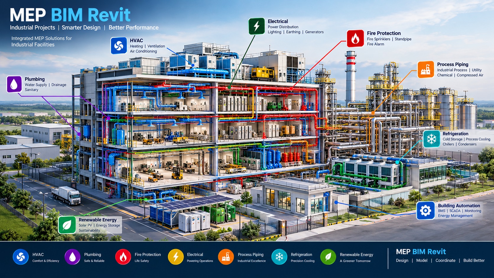 Industrial MEP and BIM design